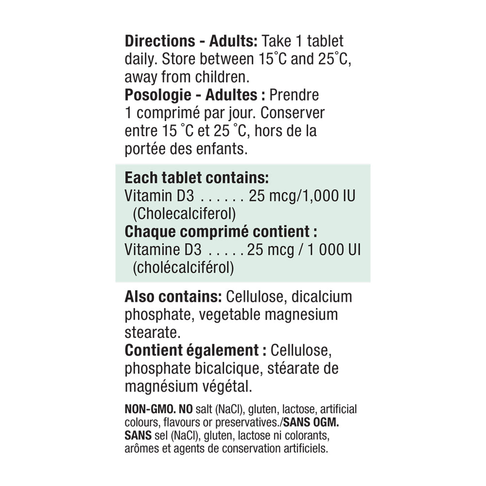 Jamieson Vitamin D3, 1000IU 100 - DrugSmart Pharmacy