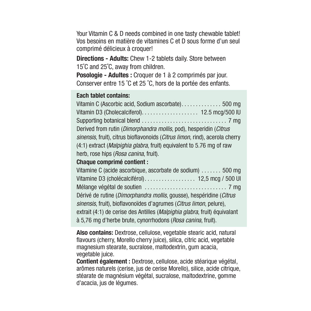 Jamieson Vitamin C&D Cherry Morello 75 - DrugSmart Pharmacy